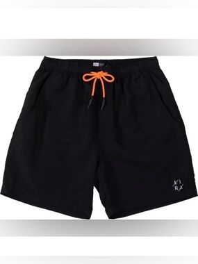Lira Athletic Men’s Court Volley Jogger Shorts Black Size Medium